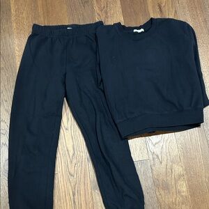 Z Supply Black Jogger and Sweatshirt Set